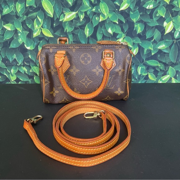 Louis Vuitton Handbags - 💕SOLD💕Louis Vuitton mini nano monogram speedy with crossbody strap